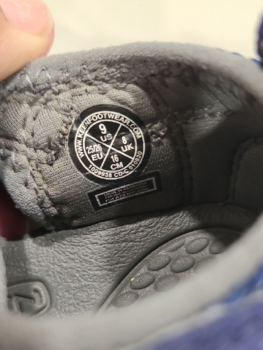Keen Kids Blue and Gray Closed-Toe Sandals - Picture 8 of 8